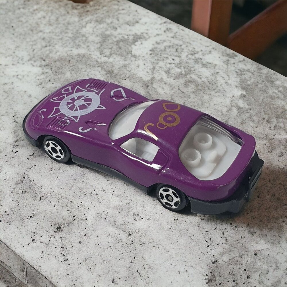 Greenbrier International Plastic Die Cast Car Purple Dodge Viper NO BOX Vintage